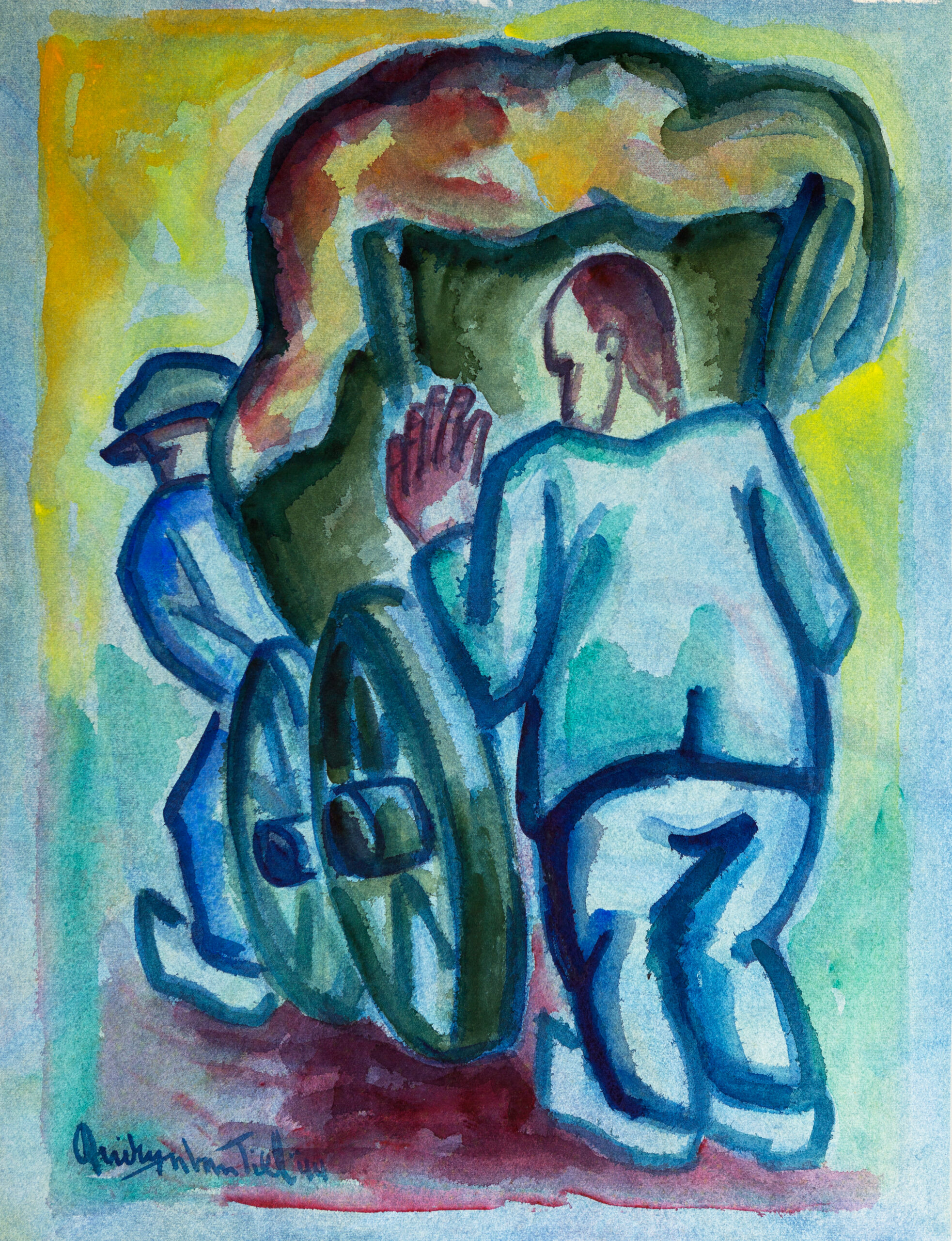 Quirijn_van_Tiel_Twee_boeren_met_kar__1944