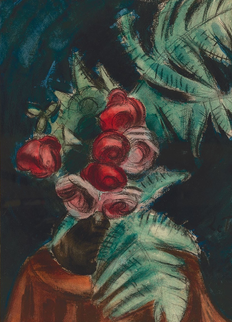 Henri Le Fauconnier-Roses-zonder lijst