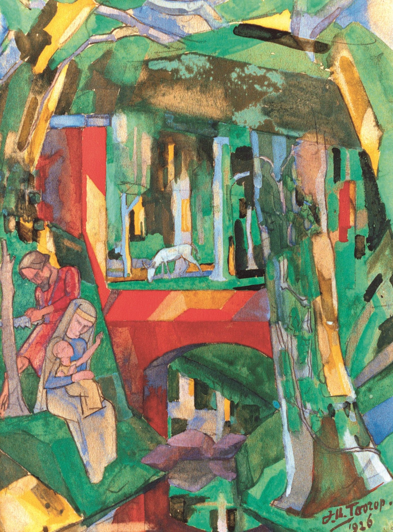 Jan Toorop_De vlucht naar Egypte 1926_Kunsthandel Studio 2000