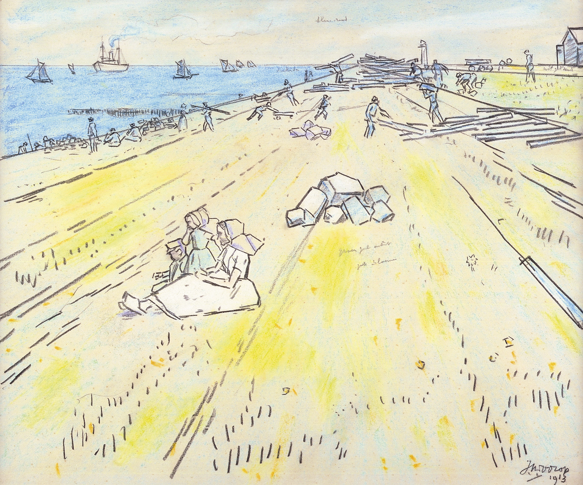 Toorop kinderen op de dijk Studio 2000