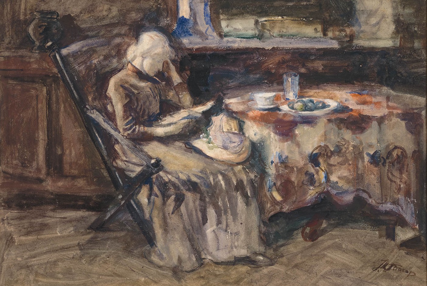 Jan Toorop-Annie Hall zonder lijst